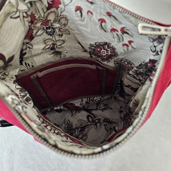 NWT Magu Bordo Canvas Crossbody Bag Red Messenger Tote Made in Brazil - Picture 8 of 11